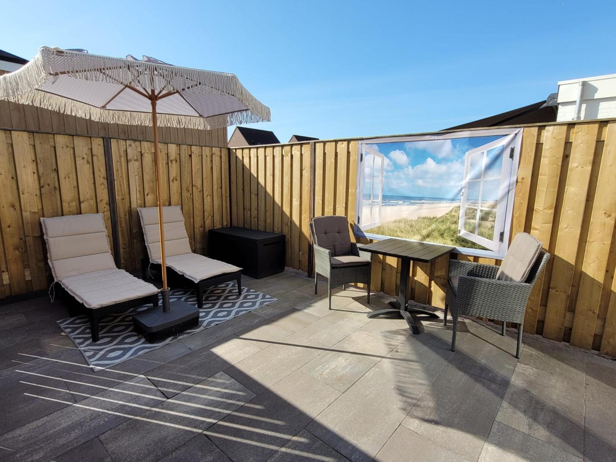 Luxe Kamer Langendam 48 Met Prive Terras Zoutelande Exterior foto